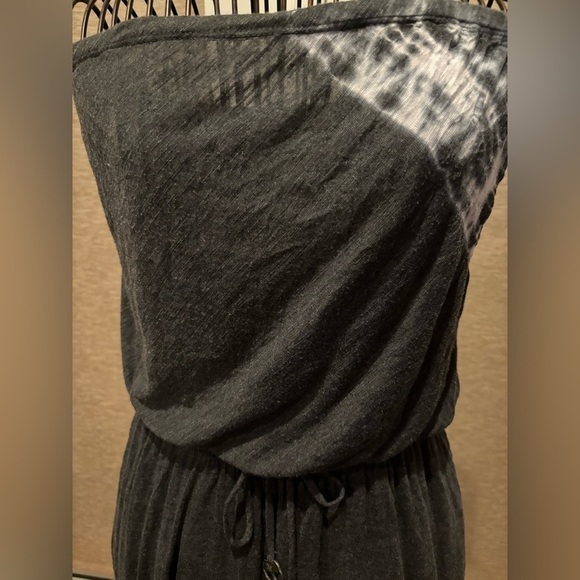 Gypsy 05 Grey smocked tie dye strapless maxi dress - Picture 7 of 9